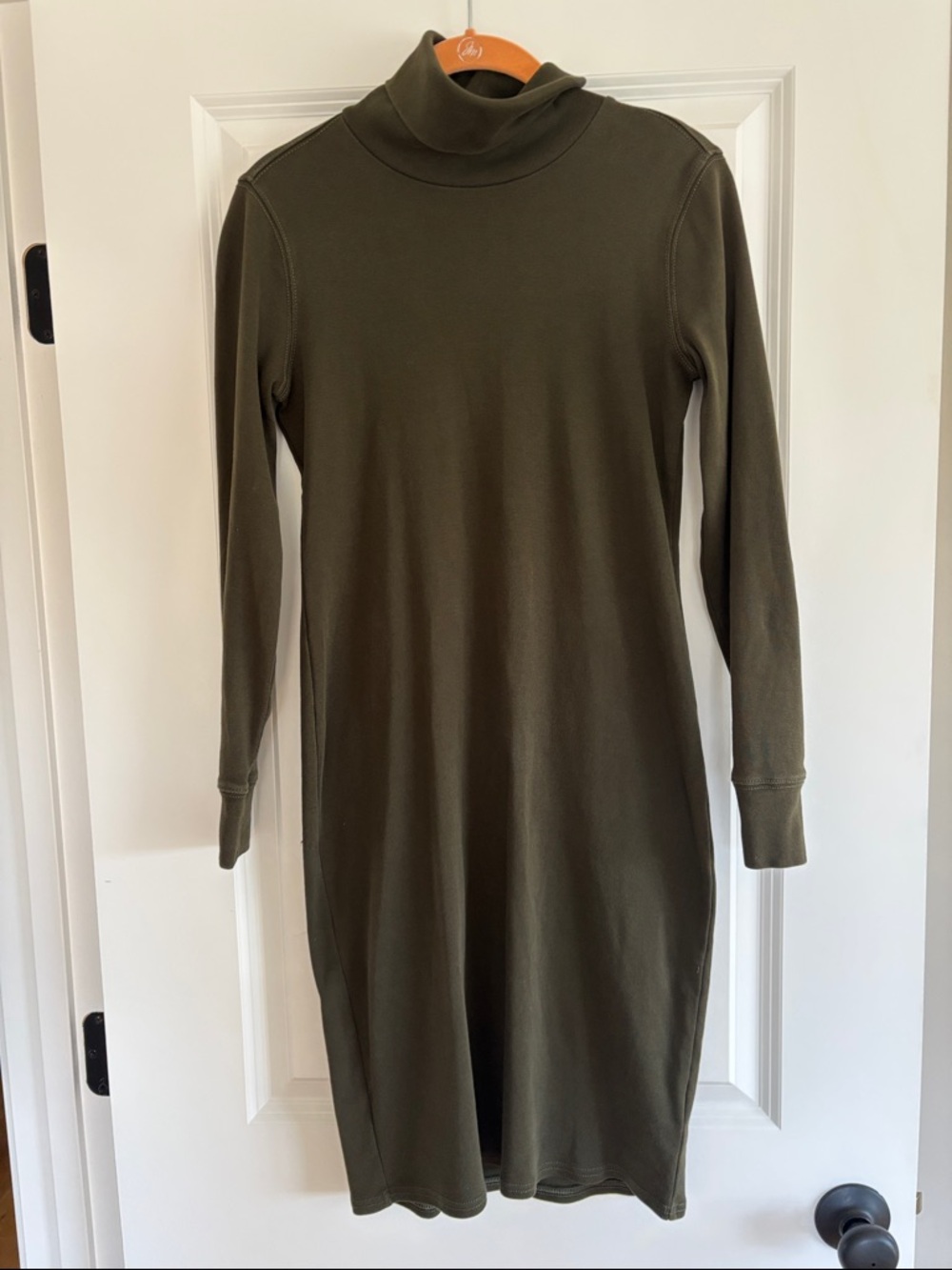 Ralph Lauren Olive Green Turtleneck Bodycon